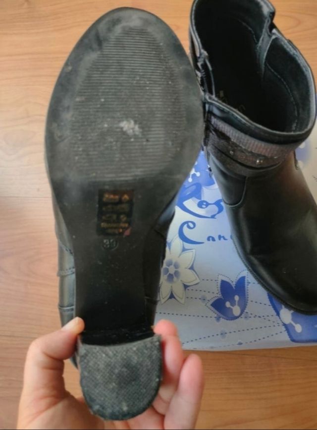 botín de tacón número 39