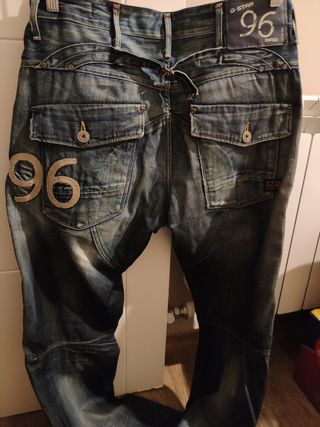 Pantalón Vaquero G-Star Revend Skinny Azul Hombre 51010-8968-8436 | Comprar  Online en Capitán Siroco Talla 28-32 Color BLUE