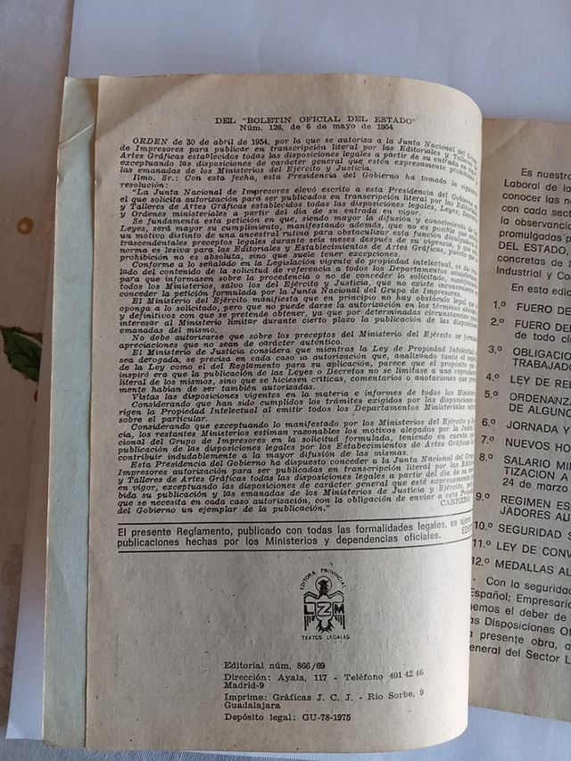 Reglamentación laboral industria y comercio