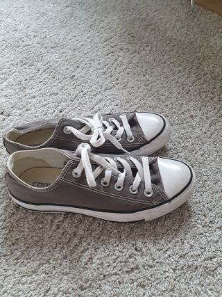 zapatillas converse gris