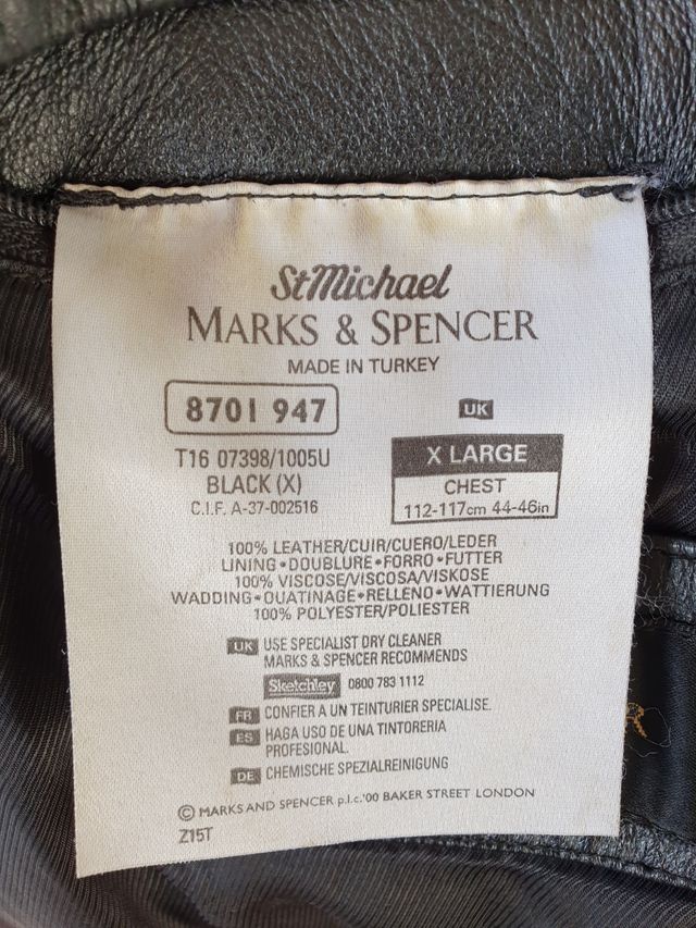 Chaqueta cuero Marks&Spanser