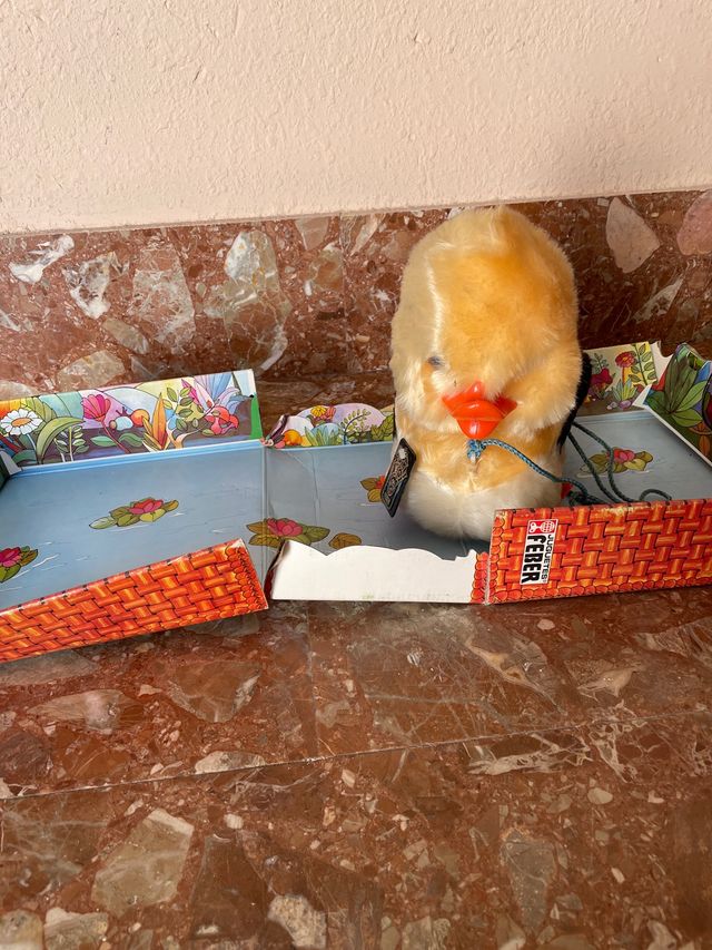 Juguete antiguo Feber Rodolfo el patito