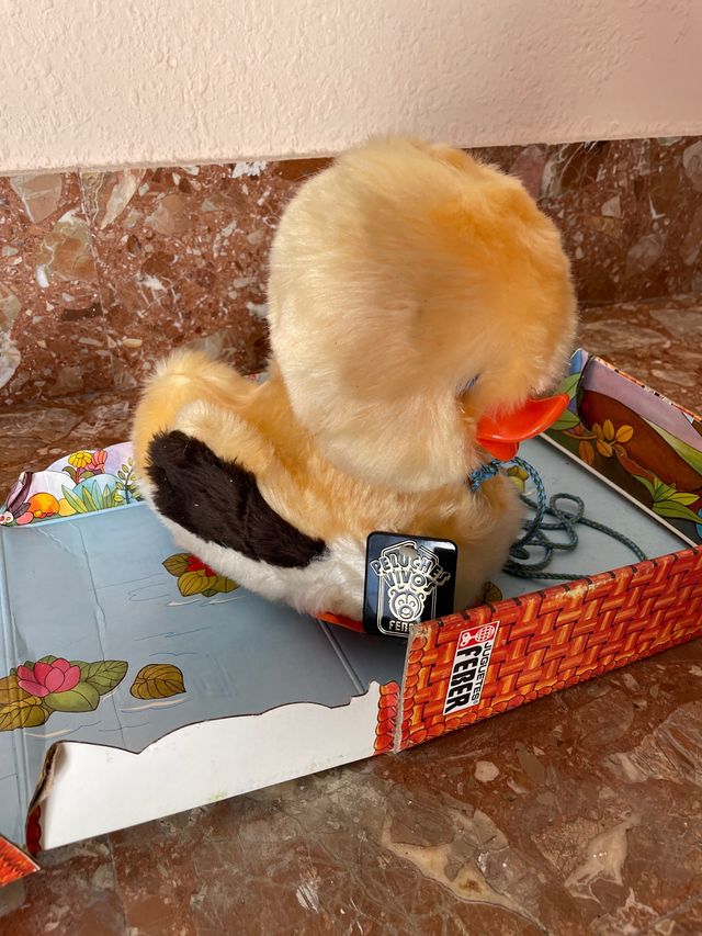 Juguete antiguo Feber Rodolfo el patito