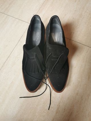 Zapato ante negro estilo Stella mccartney de segunda mano por 10 EUR en  Madrid en WALLAPOP