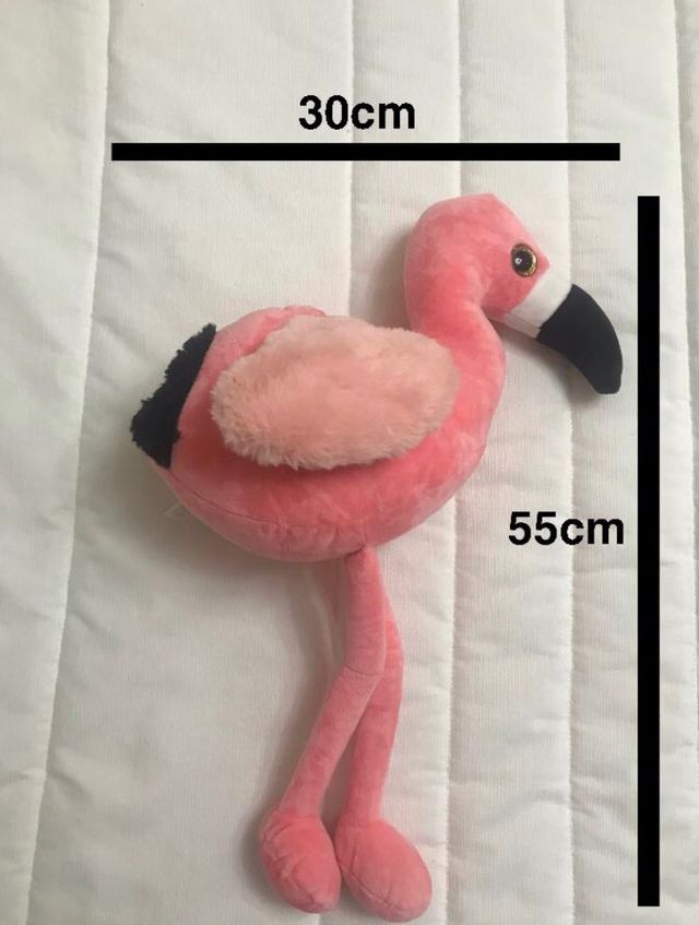 Peluche flamenco rosa