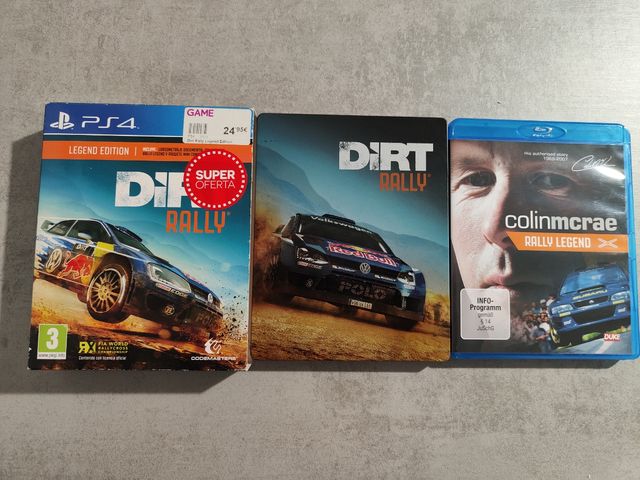 caja edición coleccionista dirt rally con DVD.