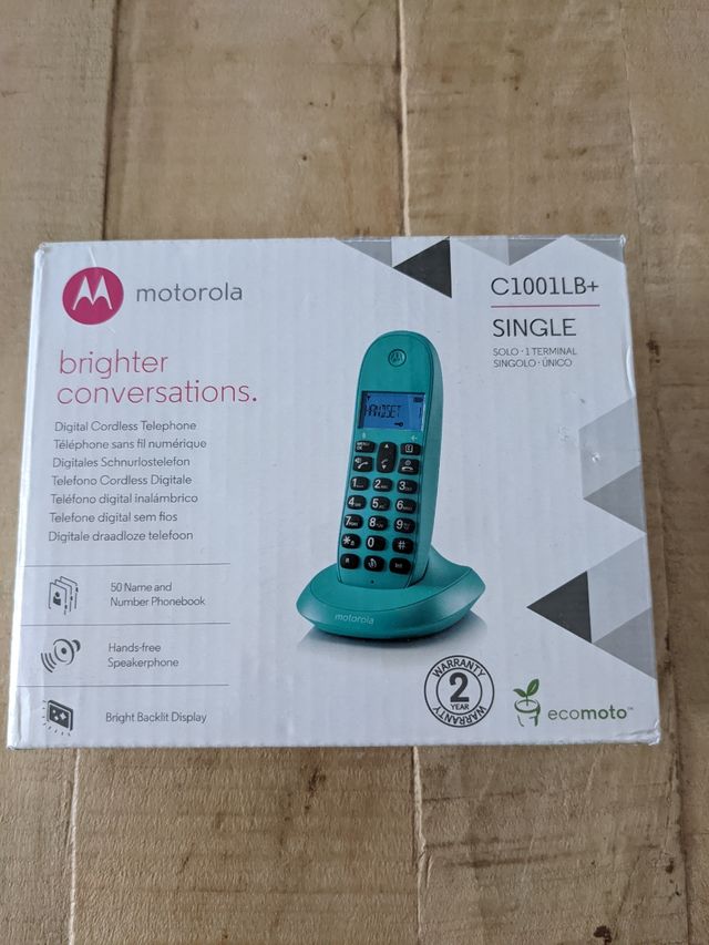 Telefono Inalambrico Motorola C10001LB+ Turquesa