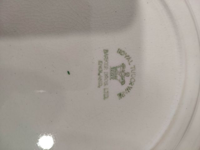Vintage Royal Tudor Ware 6 platos porcelana