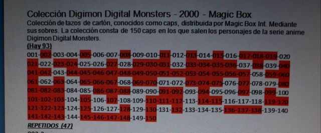 Tazos DIGIMON del año 2000 de Magic BOX