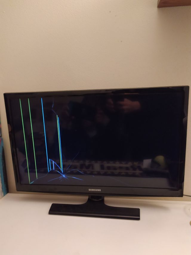 Televisor Samsung 24" pantalla rota
