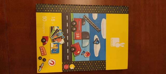 Juguete magnético para construir vehículos