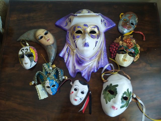 Máscaras decorativas de pared (8unidades)