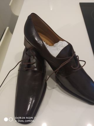 Zapatos cordones mujer talla 43 piel de segunda mano por 68 EUR en Bilbao  en WALLAPOP