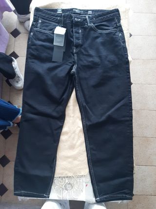 Pantalones Hombre | Bershka PantalóN Tailoring Skinny Negro - Bellavista