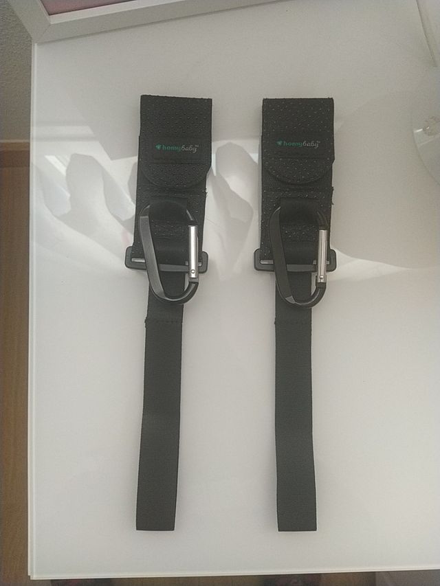 ganchos y mosquetón de carrito o silla de bebé (2)