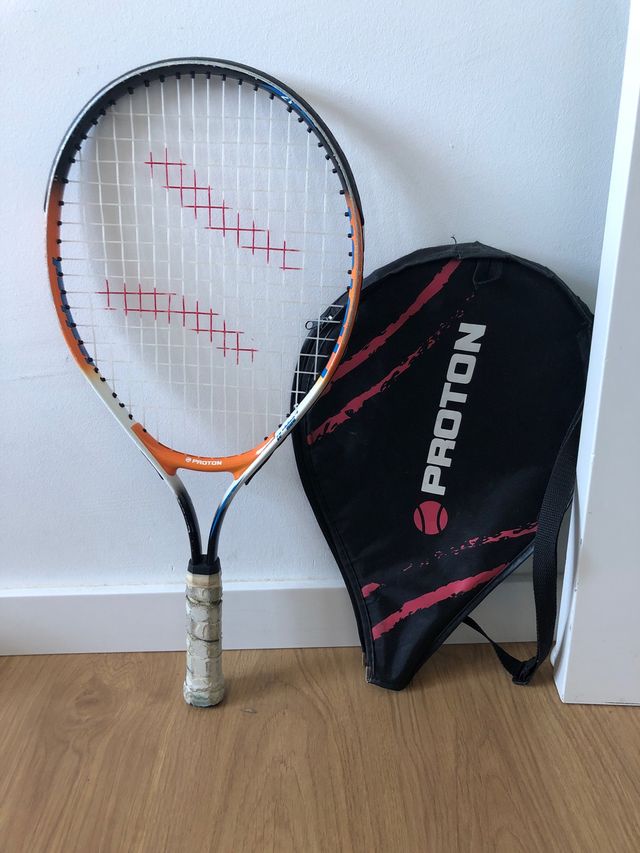 Raqueta de tenis niños con funda