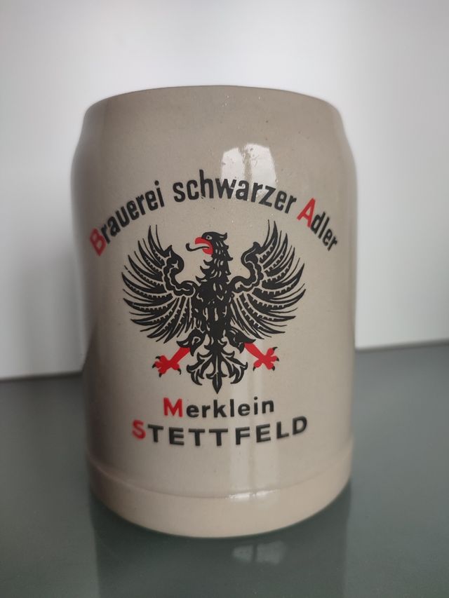 Jarea cerámica cerveza alemana Schwarzer Adler