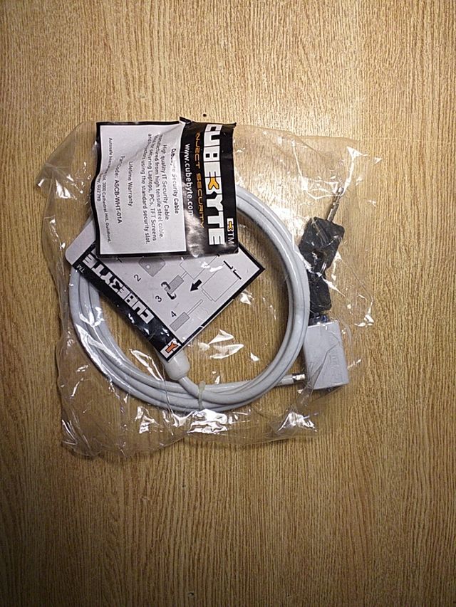 Cable de seguridad para ordenador/monitor.