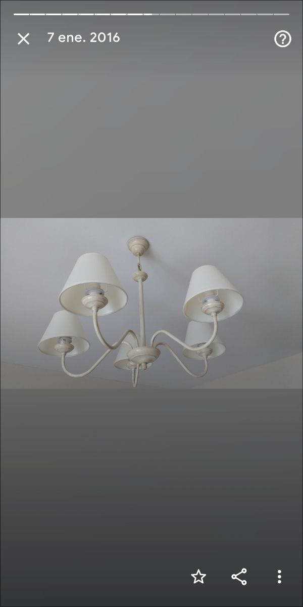 Chollo Lámpara forja decapada.