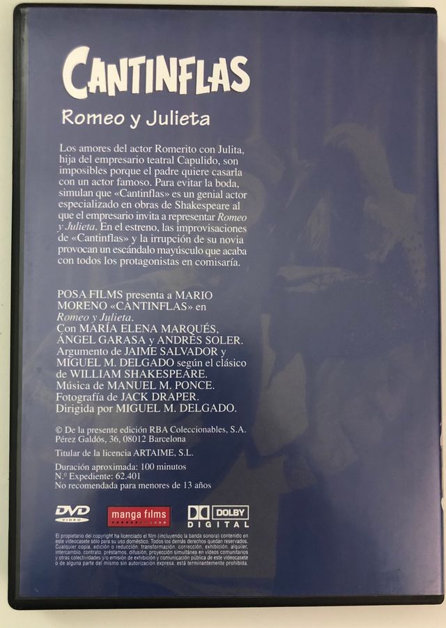 Romeo y Julieta, Mario Moreno Cantinflas