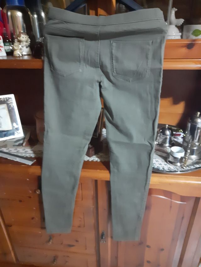 pantalone elasticizzato verde