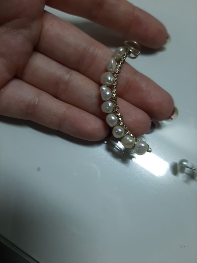 Pendientes falsos toda la oreja Mango