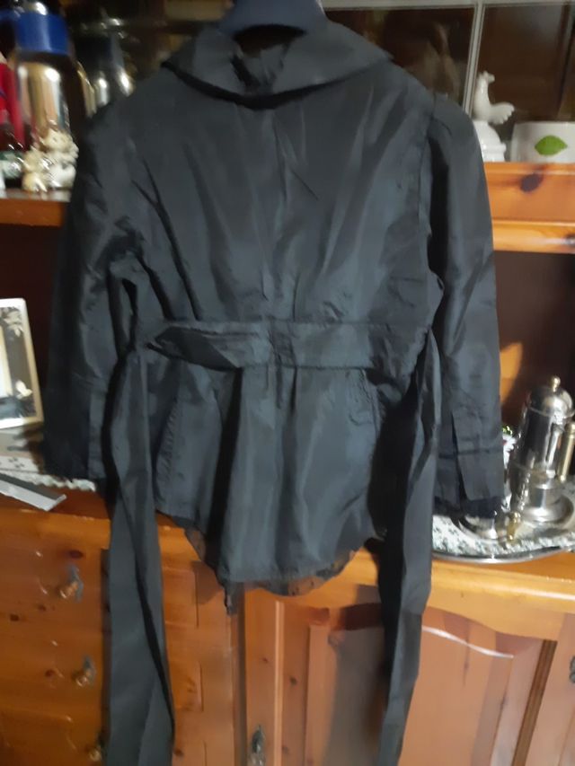 giacca nera tafta e pizzo