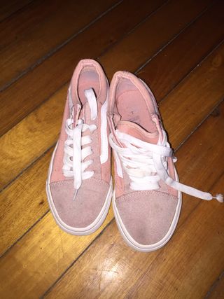 vans rosas clarito