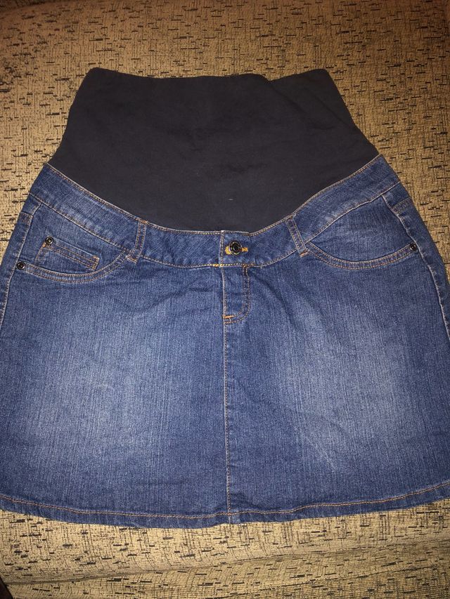 Falda vaquera de premama 