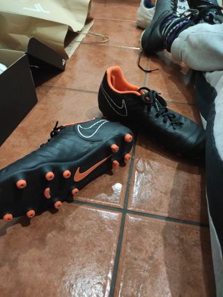 botas nike naranjas