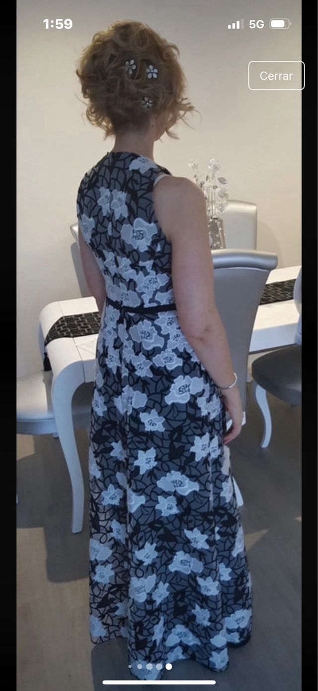 VESTIDO LARGO BORDADO