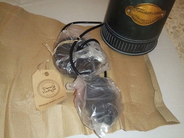 Juego de lámparas vintage