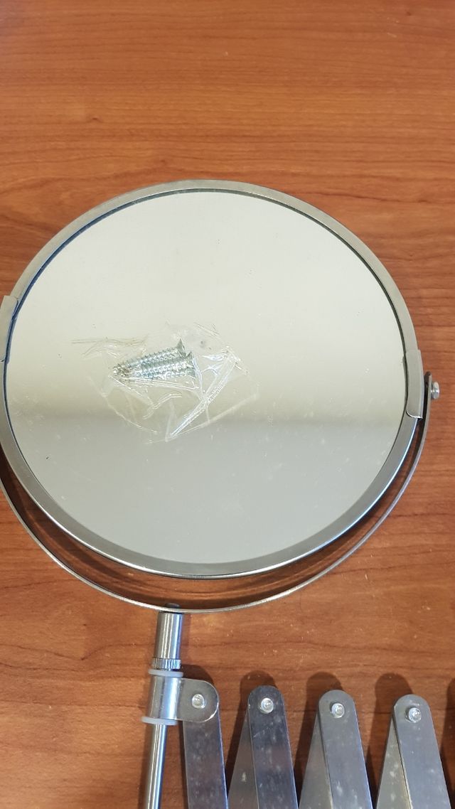 Espejo de aumento acero inox