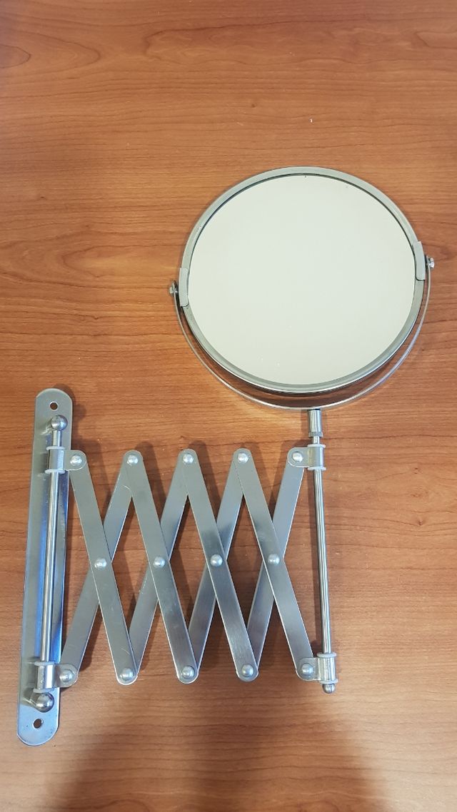 Espejo de aumento acero inox