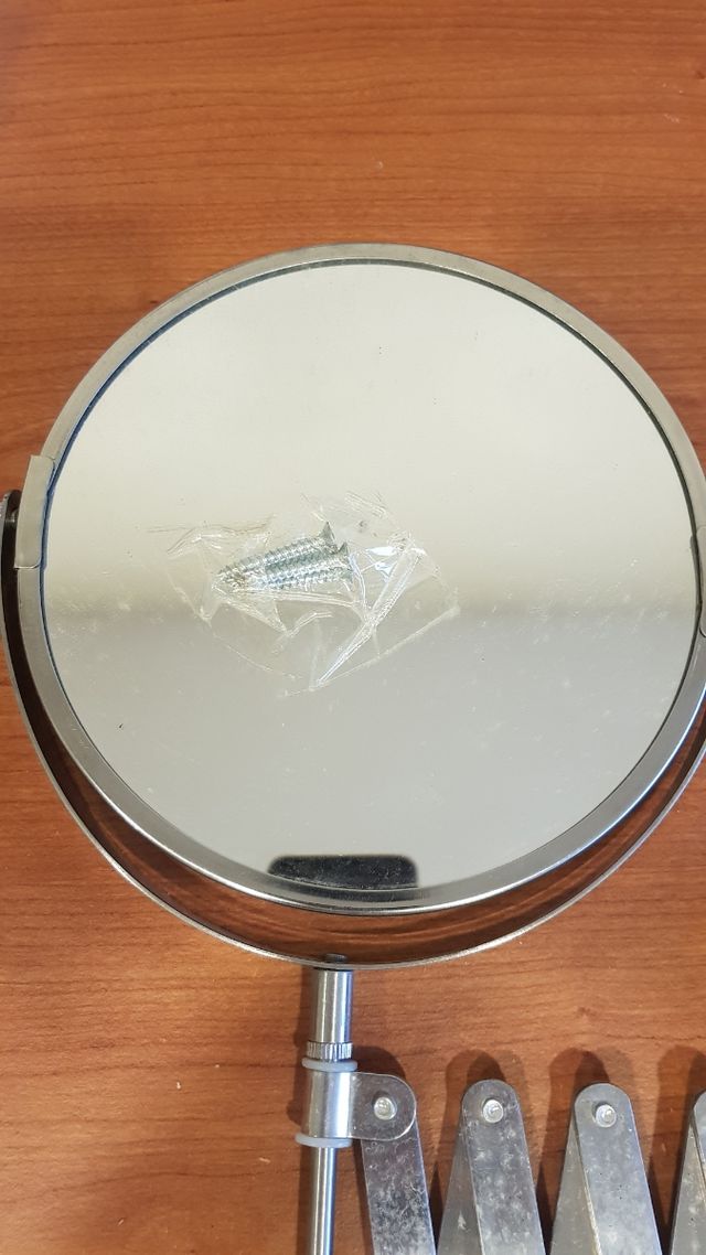 Espejo de aumento acero inox