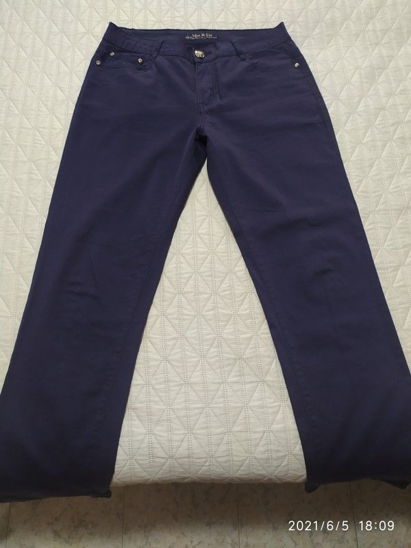 Pantaloni da donna tela Colore Blue Navy - TG. 46
