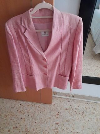 chaqueta rosa fiesta