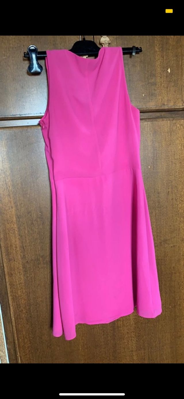 Vestito Fucsia Motivi con coprispalle
