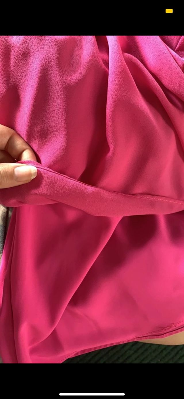 Vestito Fucsia Motivi con coprispalle
