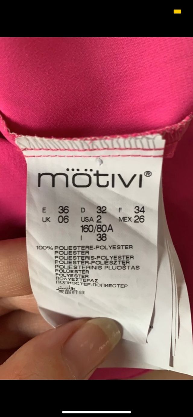 Vestito Fucsia Motivi con coprispalle