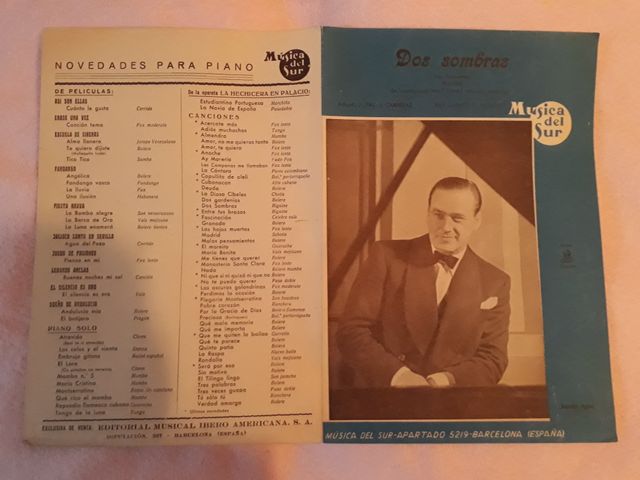 Partitura Bolero Música del Sur  *CUANDO*  1941