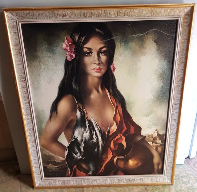 Cuadro decorativo aguadora