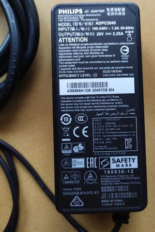 Cargador para monitor Philips 278 E de segunda mano por 10 EUR en Blanes en  WALLAPOP