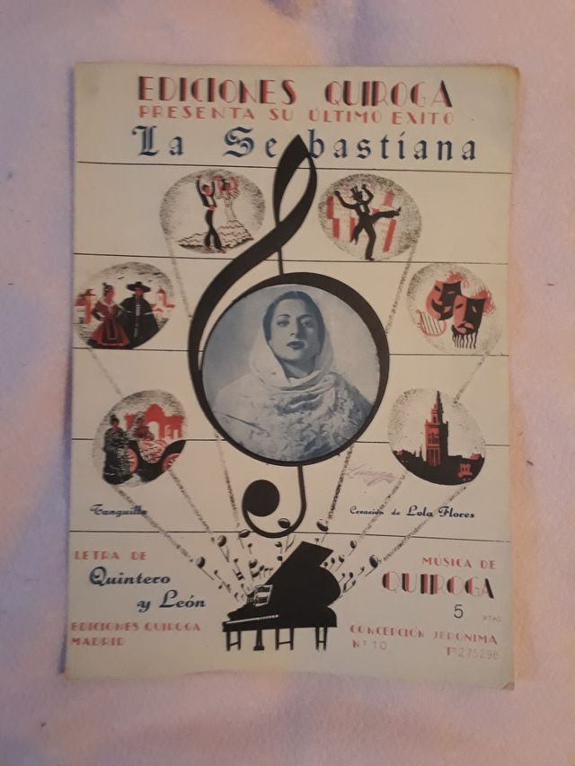 Partitura 1948 Tanguillo LA SEBASTIANA Quintero
