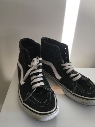 vans negras usadas