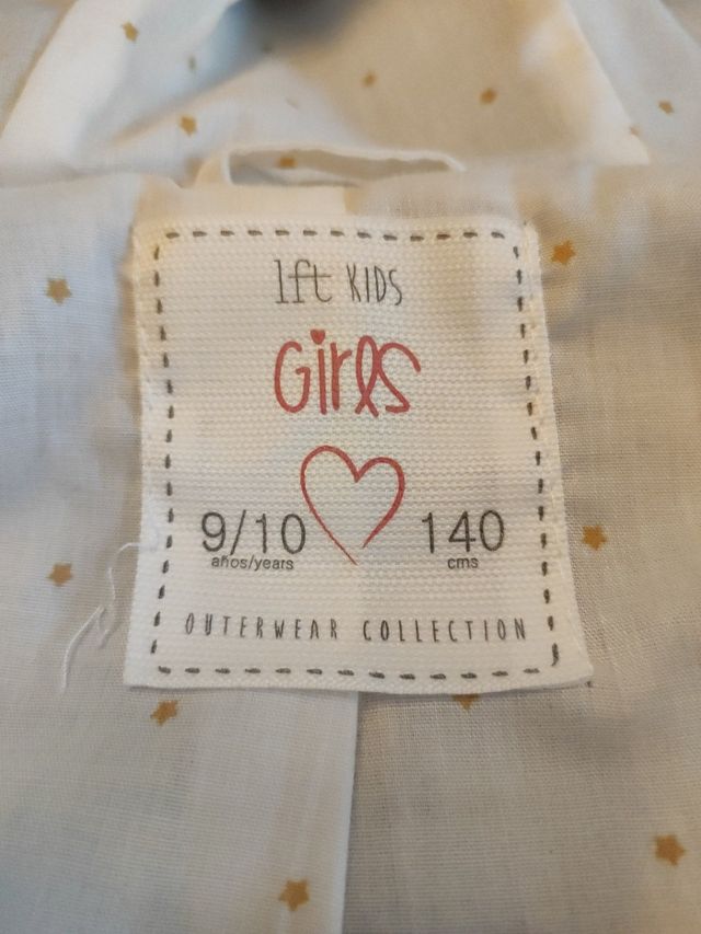 Abrigo pelo sintético talla  9/10