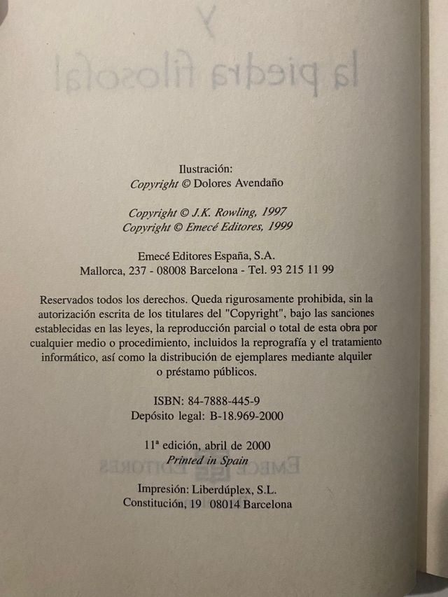 Harry Potter y la piedra filosofal