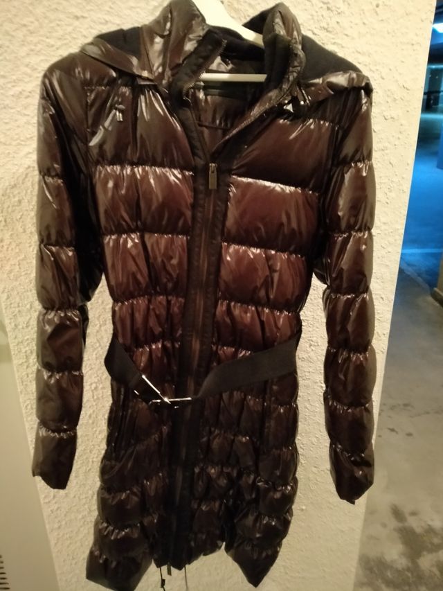 abrigo marrón con cinturón Vero moda