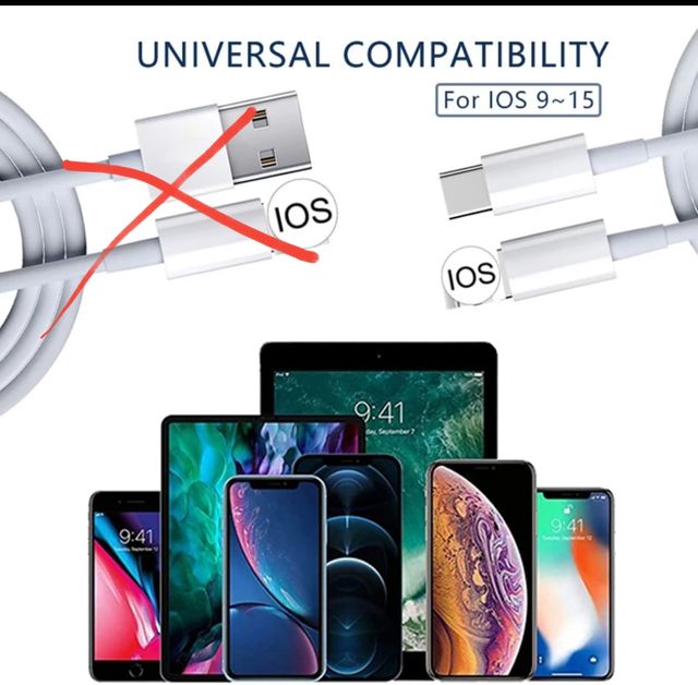 Cable iphone 11 12 13 pro IPAD USB TYPEC a 8 PINES