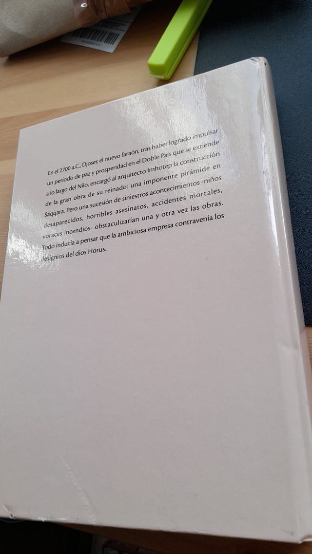 Libro "El arquitecto del Faraón"